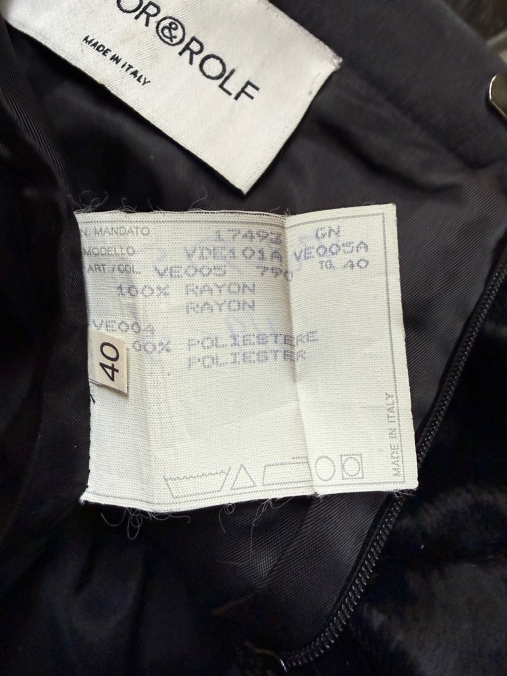Viktor & Rolf Black Vegan Pony Fur Midi Pencil Skirt, Size 40 (sample) - Picture 4 of 9